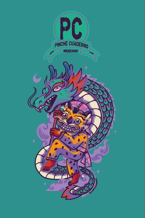 pinche cuaderno mexicano (verde pistache) del capitán copete