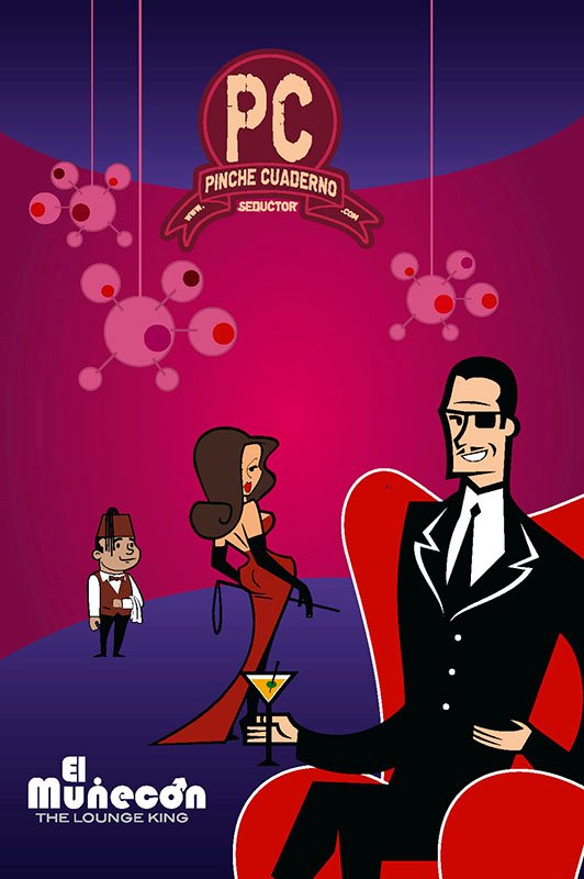 pinche cuaderno seductor (morado) del muñecón o lounge king